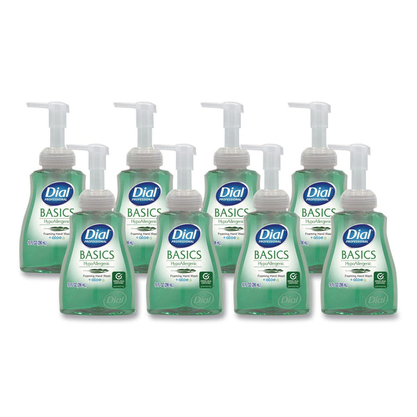 Dial® Professional Basics Hypoallergenic Foaming Hand Wash, Aquatic, 10 oz, 8/Carton (DIA35432) Case of 8