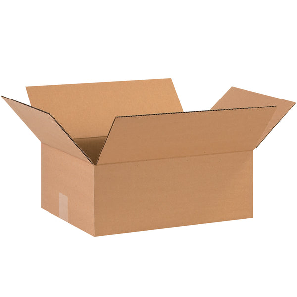 15 x 12 x 5" Flat Corrugated Boxes (15125) Bundle Of 25