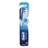 Oral-B® Essential Clean Toothbrush, Unscented, Blue/White, 72/Carton (PGC10904) Case of 72