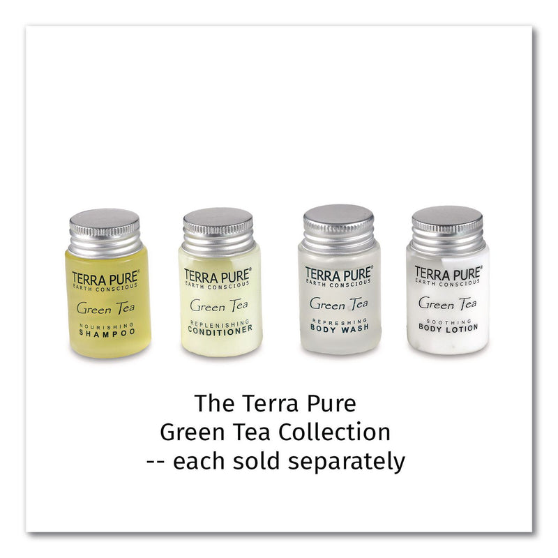 Diversified Hospitality Solutions Terra Pure Shampoo Jam Jar, Green Tea Lemongrass Scent, 1 oz Jar, 300/Carton (DHS007460) Case of 300