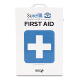 SUREFILL™ 150 Series Class B 4-Shelf FIrst Aid Cabinet - Without Meds, 150 Person, 457 Pieces, Metal Case (AOHSF150BT) Each