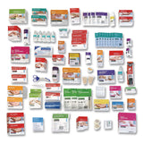 SUREFILL™ 200 Series Class B 5-Shelf First Aid Cabinet - Meds, 200 Person, 1,183 Pieces, Metal Case (AOHSF200BMT) Each