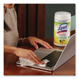 LYSOL® Brand Disinfecting Wipes II Fresh Citrus Scent, 1-Ply, 7 x 7.25, Fresh Citrus, White, 70 Wipes/Canister (RAC49128EA) Each