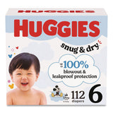 Huggies® Sung and Dry Diapers, Size 6, 35+ lbs, 112/Carton (KCM56459) Case of 112