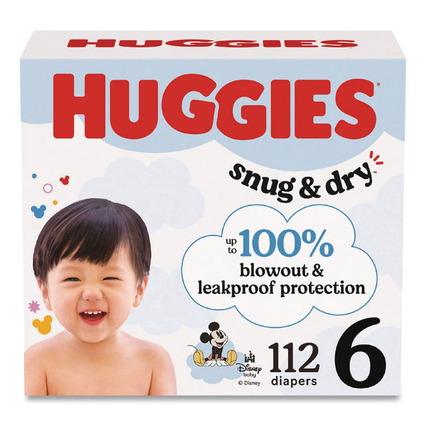 Huggies® Sung and Dry Diapers, Size 6, 35+ lbs, 112/Carton (KCM56459) Case of 112