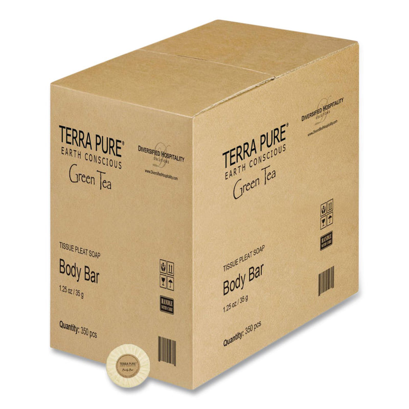 Diversified Hospitality Solutions Terra Pure Cleansing Bar, Green Tea Lemongrass, 1.25 oz, 350/Carton (DHS002058) Case of 350
