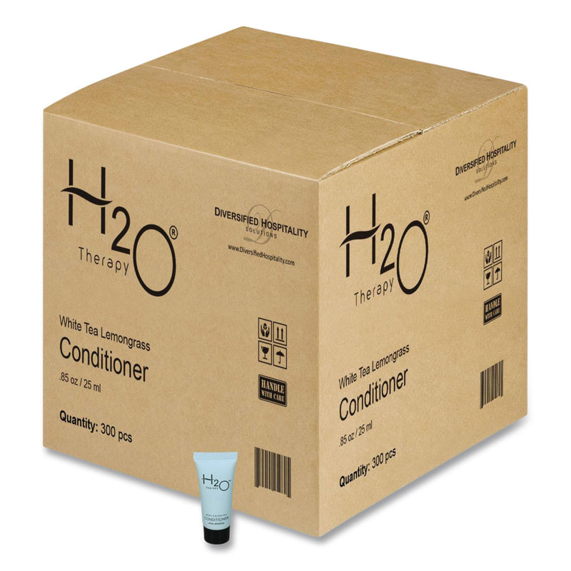 Diversified Hospitality Solutions H2O Therapy Conditioner Single Use, White Tea and Lemongrass Scent, 0.85 oz Tube, 300/Carton (DHS007064) Case of 300