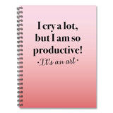Willow Creek Press So Productive Undated Journal, Medium/College Rule, Pink Cover, (80) 8 x 6 Sheets (WPR55076) Each