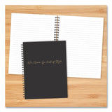 Willow Creek Press Style Undated Journal, Edition, Medium/College Rule, Black/Gold Cover, (80) 8 x 6 Sheets (WPR55083) Each