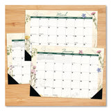 Willow Creek Press Botanical Garden Monthly Desk Pad Calendar, 17 x 12, Cream/Multicolor Sheets, Black Headband/Corners, 12-Month (Jan-Dec) 2026 (WPR57094) Each