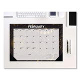 Willow Creek Press Celestial Small Monthly Desk Pad Calendar, 17 x 12, Black/Gold/Gray Sheets, Black Headband/Corners, 12-Month (Jan-Dec) 2026 (WPR57100) Each