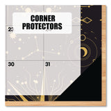 Willow Creek Press Celestial Small Monthly Desk Pad Calendar, 17 x 12, Black/Gold/Gray Sheets, Black Headband/Corners, 12-Month (Jan-Dec) 2026 (WPR57100) Each