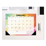 Willow Creek Press Rainbow Gradient Small Monthly Desk Pad Calendar, 17 x 12, White Sheets, Black Headband/Corners, 12-Month (Jan to Dec): 2026 (WPR57155) Each