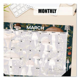 Willow Creek Press Woodland Mushroom Small Monthly Desk Pad Calendar, 17 x 12, White Sheets, Black Headband/Corners, 12-Month (Jan to Dec): 2026 (WPR57186) Each
