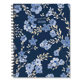 Willow Creek Press Blue Floral Weekly/Monthly Planner, 11 x 8.5, Blue/Black Cover, 12-Month (Jan to Dec): 2026 (WPR56707) Each