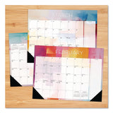 Willow Creek Press Abstract Art Large Monthly Desk Pad Calendar, 22x17, White/Multicolor Sheets, Black Headband/Corners, 12-Month (Jan-Dec) 2026 (WPR57193) Each