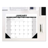 Willow Creek Press Basic Large Monthly Desk Pad Calendar, 22 x 17, White/Gray/Black Sheets, Black Headband/Corners, 12-Month (Jan to Dec) 2026 (WPR57209) Each