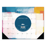 Willow Creek Press Abstract Art Large Monthly Desk Pad Calendar, 22x17, White/Multicolor Sheets, Black Headband/Corners, 12-Month (Jan-Dec) 2026 (WPR57193) Each