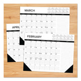 Willow Creek Press Black-and-White with Lines Large Monthly Desk Pad Calendar, 22 x 17, White Sheets, Black Corners, 12-Month (Jan to Dec): 2026 (WPR57216) Each
