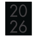 Willow Creek Press Basic Black Monthly Planner, 9.5 x 7.5, Black Cover, 12-Month (Jan to Dec): 2026 (WPR57032) Each