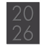 Willow Creek Press Charcoal Monthly Planner, 9.5 x 7.5, Charcoal Cover, 12-Month (Jan to Dec): 2026 (WPR57049) Each