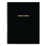 Willow Creek Press Budget Monthly Planner, 11 x 8.5, Black Cover, 12-Month, Undated (WPR40324) Each