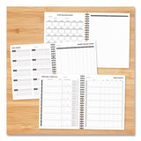 Willow Creek Press Fitness Undated Monthly Planner, 11 x 8.5, Black/Gray Cover, 12-Month, Undated (WPR40331) Each