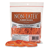 Alliance® Non-Latex Rubber Bands, Assorted Sizes, Orange, 125/Pack (AIP37548) Pack of 125