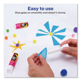 Avery® Permanent Glue Stic, 0.26 oz, Applies White, Dries Clear, 3/Pack (AVE00166PK) Pack of 3