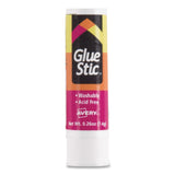 Avery® Permanent Glue Stic, 0.26 oz, Applies White, Dries Clear, 3/Pack (AVE00166PK) Pack of 3