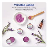 Avery® Waterproof Round Labels with Sure Feed Technology, Laser/Pigment-Based Inkjet, 2" dia, Matte White, 12/Sheet, 8 Sheets/Pack (AVE05657) Pack of 96