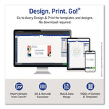 Avery® Matte Clear Address Labels with Sure Feed Technology, Inkjet/Laser, 1.33 x 4, 14/Sheet, 10 Sheets/Pack (AVE08124) Pack of 140