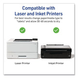 Avery® Matte Clear Address Labels with Sure Feed Technology, Inkjet/Laser, 1.33 x 4, 14/Sheet, 10 Sheets/Pack (AVE08124) Pack of 140