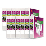 Avery® Durable View Binder with DuraHinge and EZD Rings, 3 Rings, 1.5" Capacity, 11 x 8.5, White, 12/Carton (AVE09401CT) Each