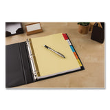 Avery® Insertable Big Tab Dividers, 5-Tab, Double-Sided Gold Edge Reinforcing, 11 x 8.5, Buff, Assorted Tabs, 48 Sets/Carton (AVE11109CT) Each