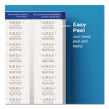 Avery® Easy Peel Return Address Labels with Sure Feed Technology, Inkjet, 0.66 x 1.75, Matte Clear, 60/Sheet, 10 Sheets/Pack (AVE18695) Pack of 600