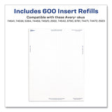 Avery® Name Badge Insert Refills, Horizontal, 3 x 4, White, 600/Pack (AVE35392) Pack of 600