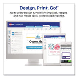 Avery® Name Badge Insert Refills, Horizontal, 3 x 4, White, 600/Pack (AVE35392) Pack of 600