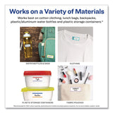 Avery® No-Iron Fabric Labels, Rainbow Border, Handwrite Only, 0.75 x 1.75, White, 12/Sheet, 2 Sheets/Pack (AVE40706) Pack of 24