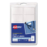 Avery® No-Iron Fabric Labels, Handwrite Only, 1 x 1.75, White, 10/Sheet, 10 Sheets/Pack (AVE40723) Pack of 100