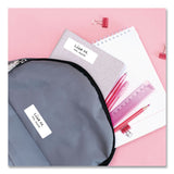 Avery® No-Iron Fabric Labels, Handwrite Only, 1 x 3, White, 5/Sheet, 10 Sheets/Pack (AVE40725) Pack of 50