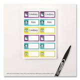 Avery® No-Iron Fabric Labels, Character/Colored Border, Handwrite Only, 0.75 x 1.75, White, 12/Sheet, 2 Sheets/Pack (AVE40770) Pack of 24