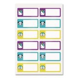 Avery® No-Iron Fabric Labels, Character/Colored Border, Handwrite Only, 0.75 x 1.75, White, 12/Sheet, 2 Sheets/Pack (AVE40770) Pack of 24