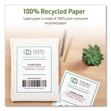 Avery® EcoFriendly Recycled Shipping Labels, Inkjet/Laser, 5.5 x 8.5, White, 2/Sheet, 10 Sheets/Pack (AVE48808) Pack of 20