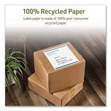 Avery® EcoFriendly Recycled Shipping Labels, Inkjet/Laser, 8.5 x 11, White, 1/Sheet, 10/Pack (AVE48809) Pack of 10