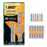 BIC® Break Resistant Lead Refills, 0.7 mm, HB, Black, 6 Leads/Tube, 6 Tubes/Pack (BICLMV7PR42AST) Pack of 36