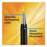 BIC® Break Resistant Pro Mechanical Pencils, 0.7 mm, HB (#2), Black Lead, Black Barrel (BICMVR7P1BLK) Each