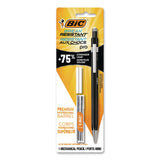 BIC® Break Resistant Pro Mechanical Pencils, 0.7 mm, HB (#2), Black Lead, Black Barrel (BICMVR7P1BLK) Each
