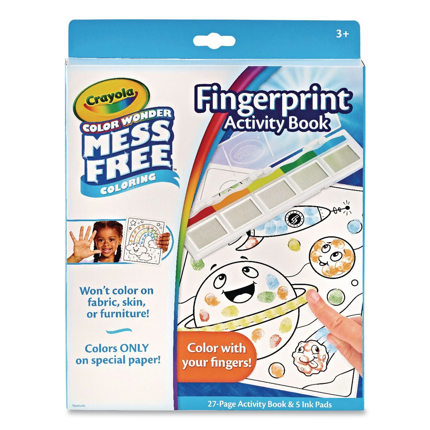 Crayola® Color Wonder Mess Free Coloring Fingerprint Activity Book, Ag ...