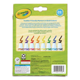 Crayola® Toddler Friendly Ultra-Clean Washable Markers, Broad Crush-Resistant Dot Tips, Assorted Colors, 8/Pack (CYO811548) Pack of 8